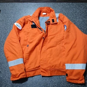 Men's Saf Tech FR JACS 1650 HRC3 Orange Indura Reflective Jacket 2XL-Tall FR - Picture 1 of 17