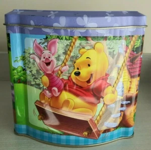 Disney Musical Wind Up Winnie The Pooh Tin Box Embossed. Collector.Tested/Works - Picture 1 of 7