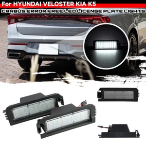 2x LED SMD License Plate Lights Lamps For Kia K5 2021+ Hyundai i30 Hatchback - Picture 1 of 7