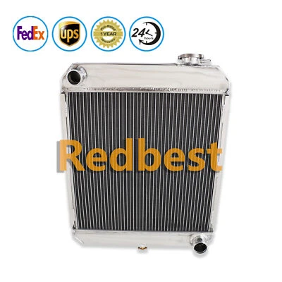 FIts 1960-1966 Chevrolet C10/30 Panel Base 3.9L 3.8L 4.8L L6 4 Row Alu Radiator - Image 1 of 4