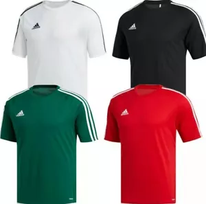 adidas Boys Estro T-Shirt Tee Kids Football Sports Training PE Top Jersey Junior - Picture 1 of 12