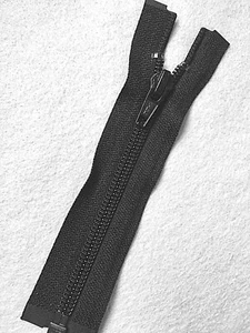 5 INCH #5 BLACK YKK NYLON OPEN-END ZIP - Picture 1 of 3