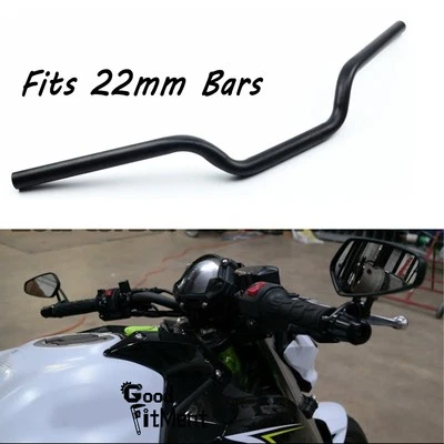 Motorcycle Drag Bars Handlebars 22mm 7/8" For Kawasaki Z650 Z750 Z900 Z125 Pro - Image 1 of 4