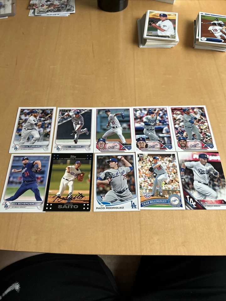 Los Angeles Dodgers Baseball Card Collection (10 Cards) - Image 1 of 4