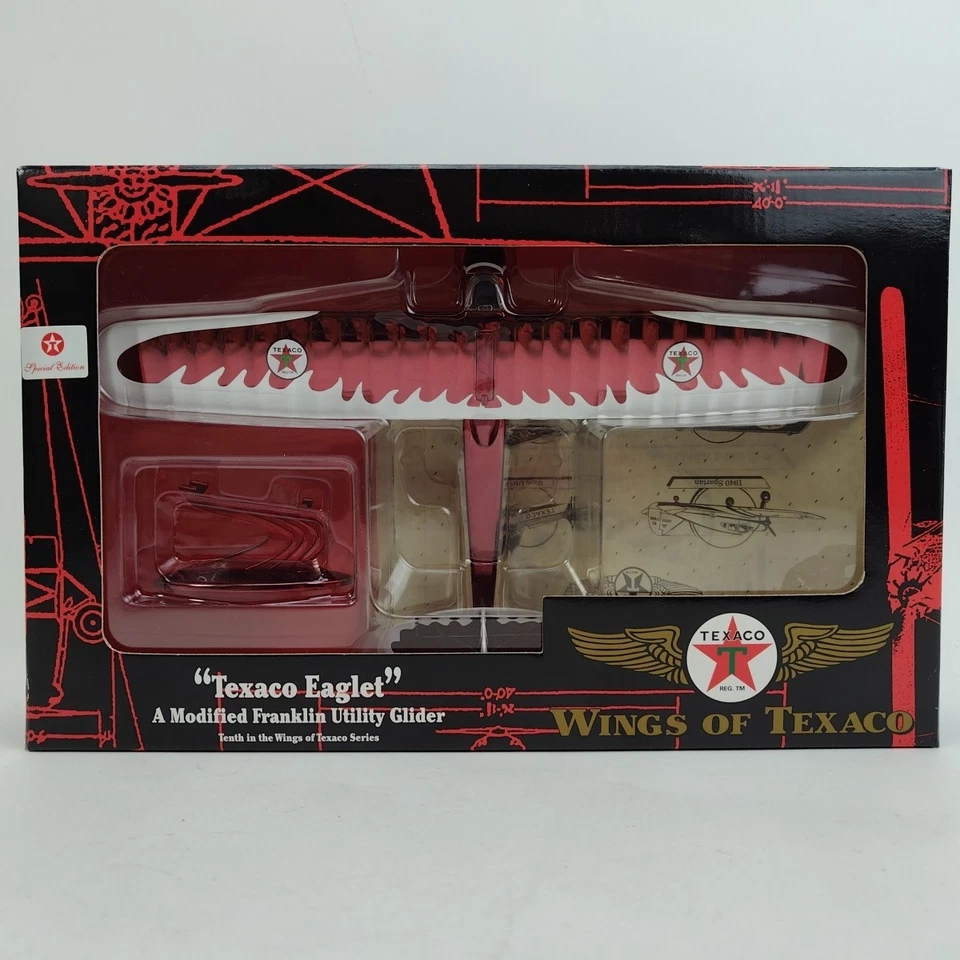Ertl Wings of Texaco "texaco Eaglet" Franklin Utility Glider 10th in Series Hg3