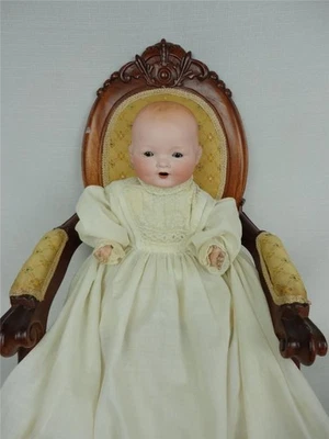 **Muñeca cabeza bisque Arranbee, línea Dream Baby, boca abierta de lactancia 1926 con Layette Foto 1 de 4