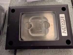 TechN CPU Waterblock Black  AMD Ryzen Optimiert AM4 und AM5 Nickel mit ARGB - Bild 1 von 7