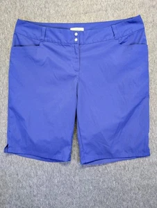 Adidas Damengröße 14 Golfshorts blau Eingrifftaschen 10" Schrittlänge - Bild 1 von 11
