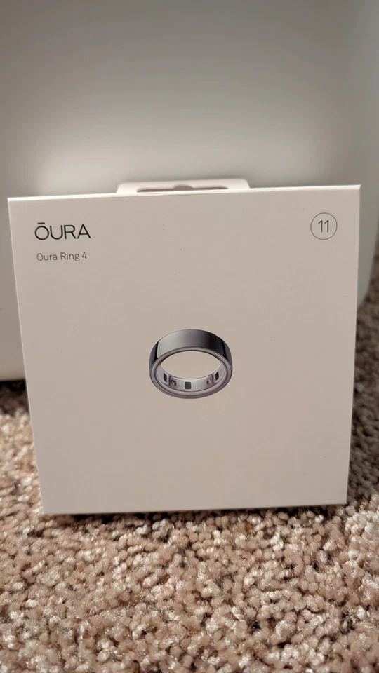 BRAND NEW SEALED Oura Ring 4 Smart Ring Size 11 Activity Tracker, 4th Gen Silver - Image 1 of 3