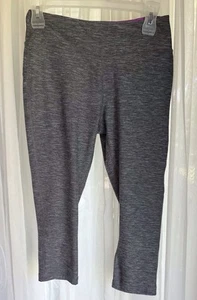 Marika Sport Women’s Active Heather Gray / Purple Capri Leggings SZ 4-6 (S) - Picture 1 of 8