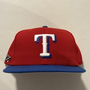 AVIONES DE PAPEL ✈️ SOMBRERO AJUSTADO TEXAS RANGERS MLB TALLA 7 1/2 - Imagen 1 de 4