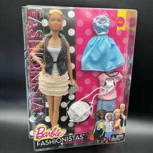 Barbie Fashionistas 2016 Fashionista #44 NIB DTF07 Leather & Ruffles Lea Head - Picture 1 of 20