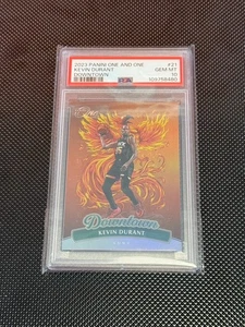 PSA 10 KEVIN DURANT 2023 PANINI ONE AND ONE #21 DOWNTOWN PRIZM SUNS LOW POP AH - Bild 1 von 2