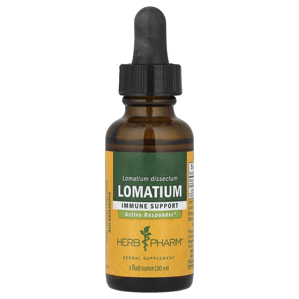 Herb Pharm Lomatium raíz entera 1 fl oz 30 ml sin gluten Foto 1 de 2