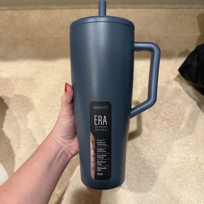 BruMate Era 40oz Leakproof Travel Mug w/ Handle & Straw – Nightfall Blue