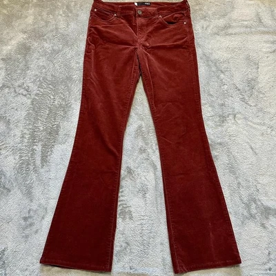 KUT FROM THE KLOTH Pants Women's 12 Burgundy Corduroy Karen Baby Bootcut Stretch - Image 1 of 4