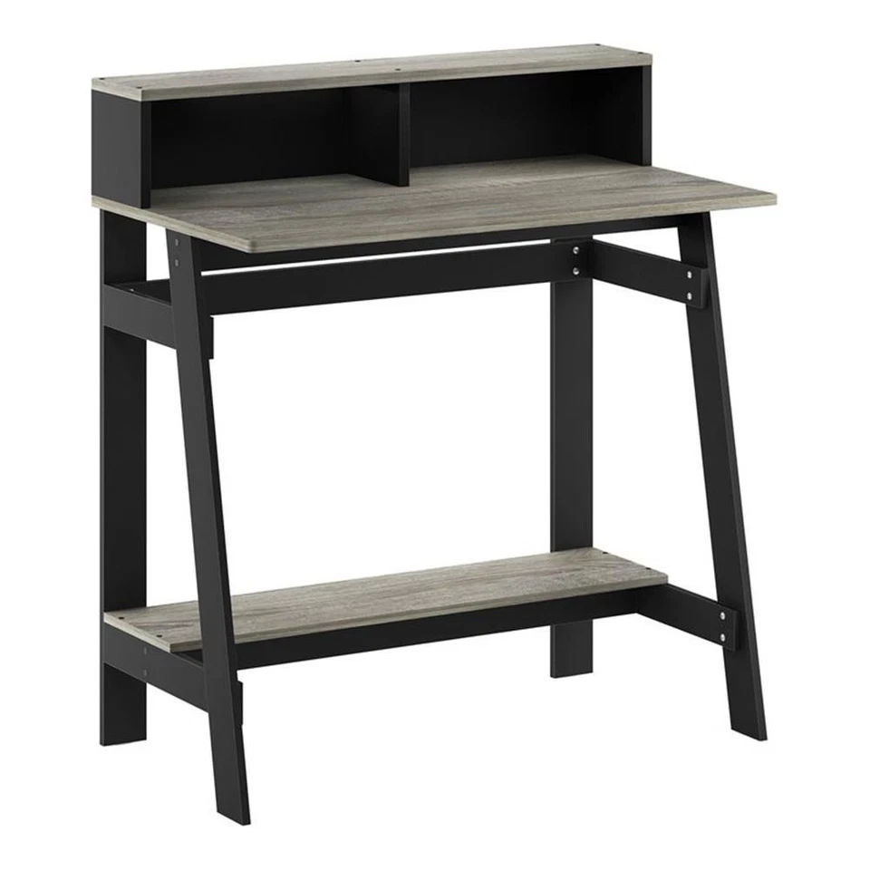 Furinno Simplistic a Frame Computer Desk Black/french Oak Grey