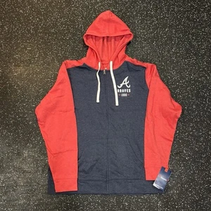 Men's Fanatics MLB Atlanta Braves Hoodie Full-Zip Sweatshirt XL NWTs - Picture 1 of 4