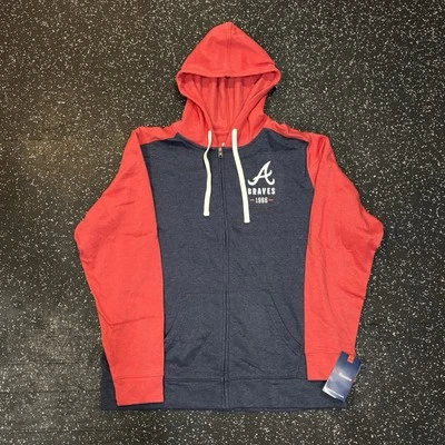 Men's Fanatics MLB Atlanta Braves Hoodie Full-Zip Sweatshirt XL NWTs - Image 1 of 4
