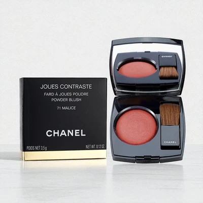 Chanel Joues Contraste Powder Blush, Glow Effect, No.71 Malice, 0.12oz, NIB - Image 1 of 4