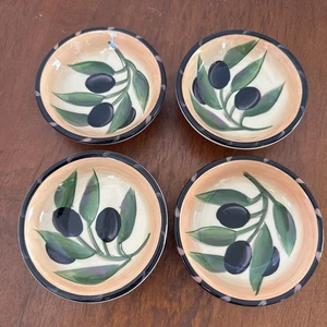 Tonkunst Olivenmuster kleine Schalen 4er Set - Bild 1 von 6
