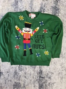 WEIHNACHTSPULLOVER Lets Get Nut Woman Gr. XL - Bild 1 von 12