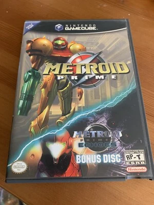 Metroid Prime with Bonus Disc Echoes Nintendo Gamecube CIB- Tested/ Authentic - Image 1 of 3