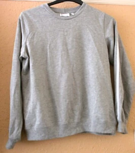 ASOS Light Grey Sweatshirt white stripes Size 8 UK - Picture 1 of 4