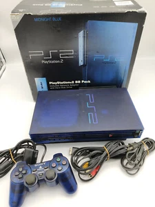 CONSOLE PLAYSTATION 2 MIDNIGHT BLUE SCPH-50000 MB/NH BOX TESTED JAPAN  - Imagen 1 de 11