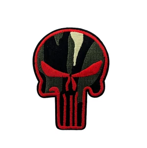 Punisher Patch, Embroidered Iron On Patch, Punisher Applique - Picture 1 of 1