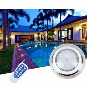 2PC 12W RGB Underwater Light LED Pond Fountain Swimming Pool Lamp with Remote - Picture 1 of 12