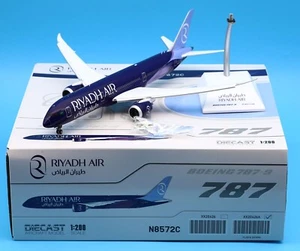 JC Wings 1:200 Riyadh Air Boeing B787-9 Diecast Air avión modelo N8572C aletas hacia abajo - Imagen 1 de 14