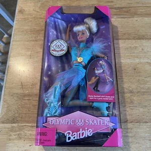 Mattel Olympic Skater Wind-Up Barbie 1997 New - Picture 1 of 3