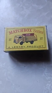 Matchbox Lesney with Box Coca-Cola Lorry #37 original 1960 - Picture 1 of 13