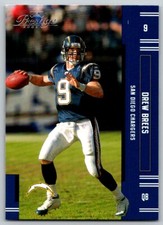 2005 Donruss Playoff Prestige Drew Brees San Diego Chargers Football Card #113