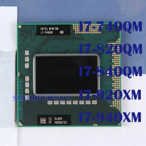 Intel Core I7-720QM I7-740QM I7-820QM I7-840QM I7-920XM i7-940XM Socket G1 CPU - Bild 1 von 7