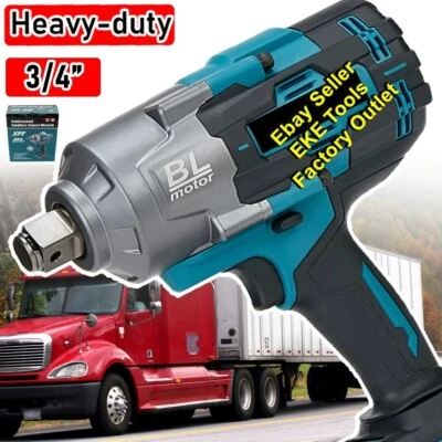 2 1 0 0 Nm Brushless Impact Wrench 3/4'' Rattle Gun Fit for Makita 18V battery - image 1 of 4