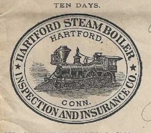 1896 Hartford Steam Boiler Inspection Cover & Letter, Plagiarism & Clergymen A1 - Picture 1 of 4