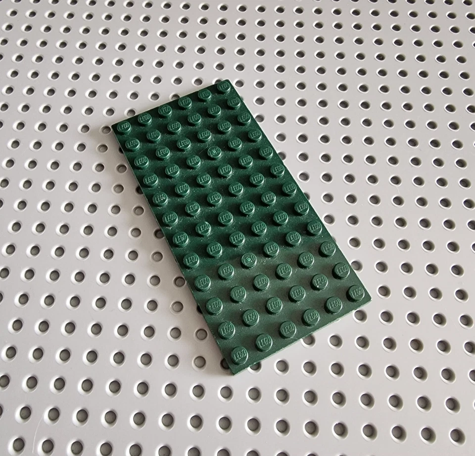 LEGO Platte Bauplatte Basisplatte 1 stk dunkel grün 6x12 Green Plate 3028 R2 - Bild 1 von 1