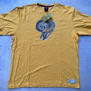 Deadstock Y2K Los Angeles Rams VTG Gridiron Classic Graphic Shirt Yellow XL - Picture 1 of 6