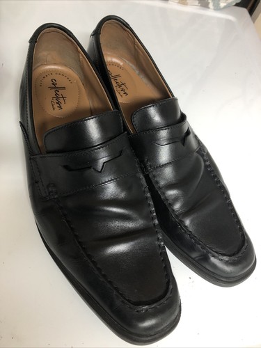 Mocassino penny Clarks Tilden Way da uomo nero in pelle taglia USA 11 5 M