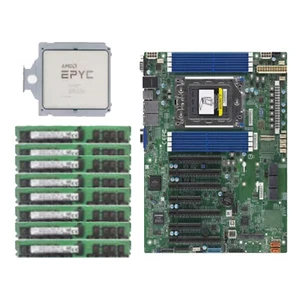 AMD EPYC 7C13 CPU + Supermicro H12SSL-i + 3200mhz ECC REG RAM multiple choices - Picture 1 of 12