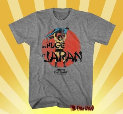 NEW WWF Andre The Giant Huge In Japan WWE Mens Vintage Legend  T-shirt - Image 1 of 2