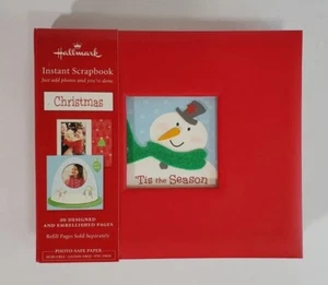 Hallmark Christmas Instant Scrapbook  'Tis The Season' 20 Designed 6x6 Pages New - Picture 1 of 13