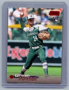 Ezequiel Tovar Rockies 2023 Topps Stadium Club Red Foil: #254 - Picture 1 of 2