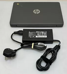 HP CHROMEBOOK 11" HD LAPTOP 16GB EMMC 4GB RAM TURBO TO 2.48GHZ WORKS PERFECT - Picture 1 of 20