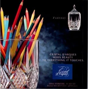 CRYSTAL D ARQUES Vtg Ad Bon Appetit 1991 Adds Beauty To Everything It Touches - Picture 1 of 2