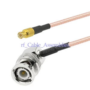 BNC plug right angle male to MCX plug adapter pigtail Coax Cable RG316 for wifi - Picture 1 of 4