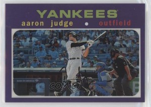 2020 Topps Heritage Hot Box Chrome Purple Refractor Aaron Judge #THC-395
