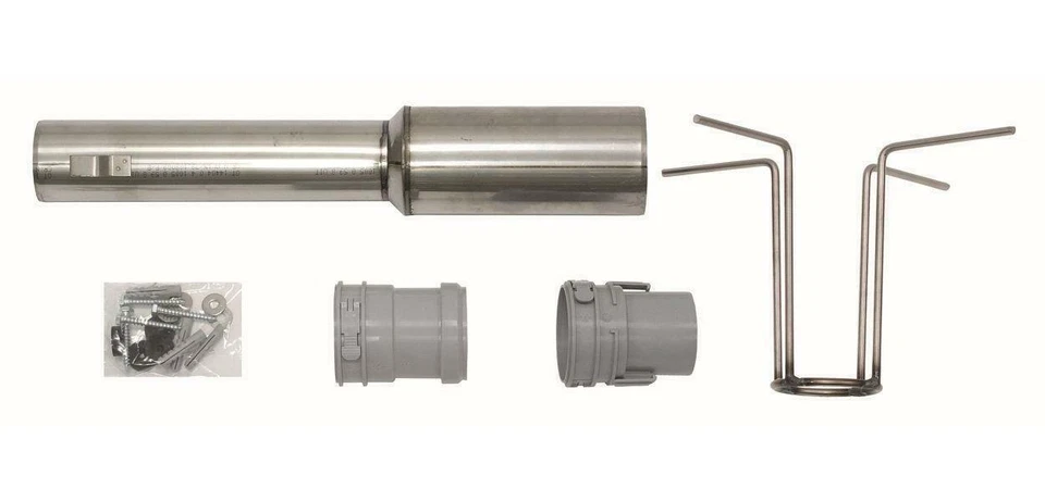 Vaillant Set 3 Elementi Acciaio Inox per Sistema di Scarico Dn 60 Pp Flessibile - Immagine 1 di 1